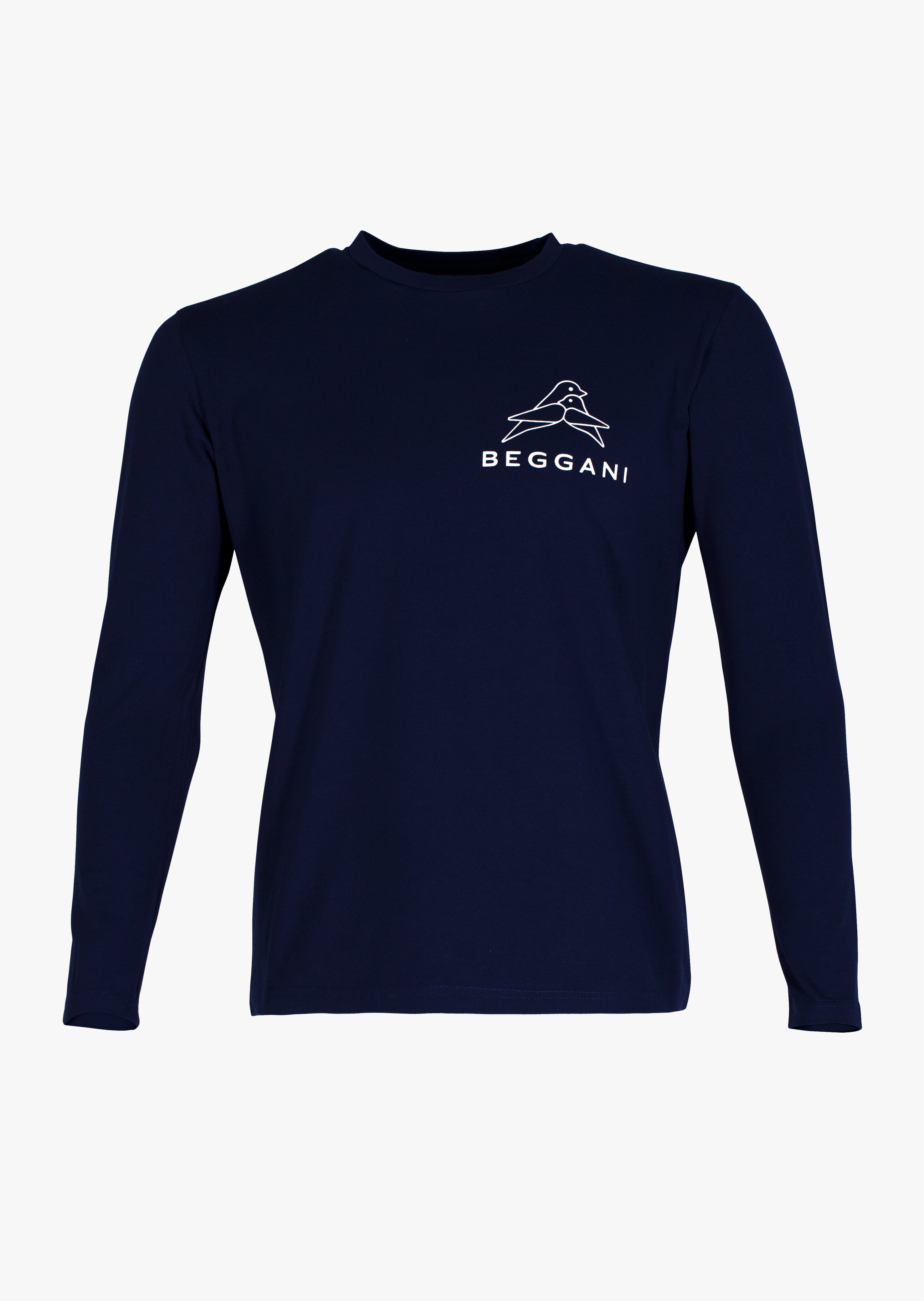 Long-sleeved T-shirt with a contrasting Logo