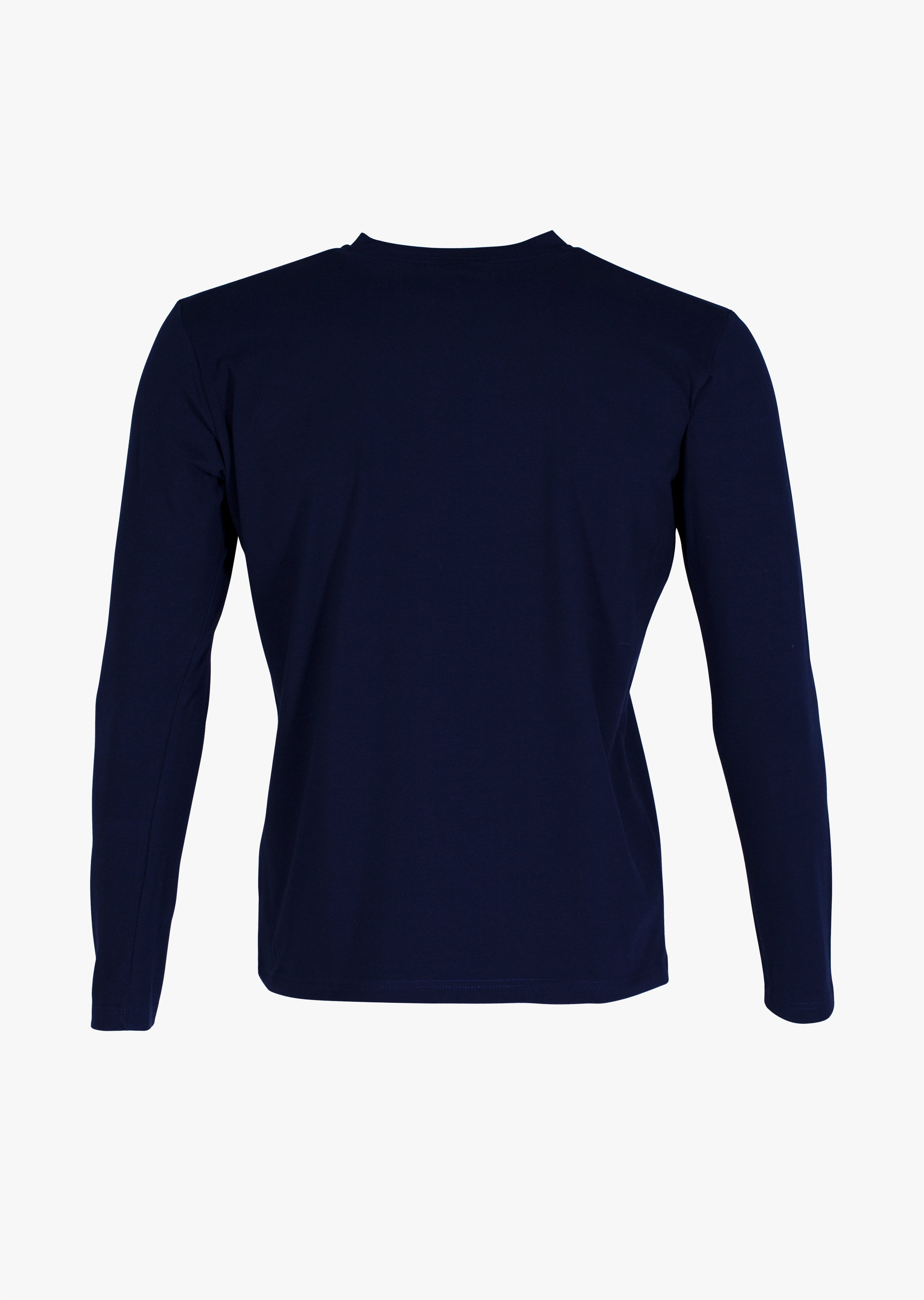 Men's Long-sleeved T-shirt with a contrasting Logo