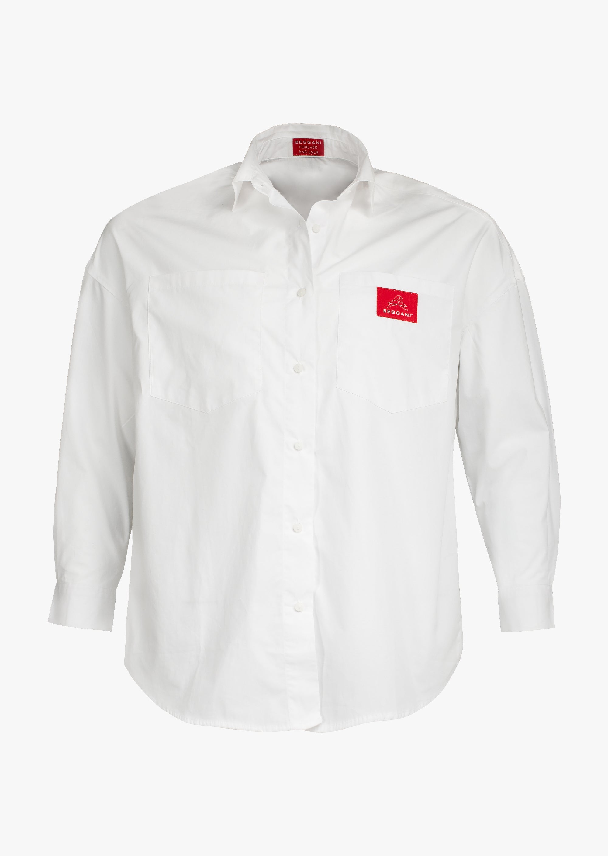 Cotton shirt with logo BEGGANI