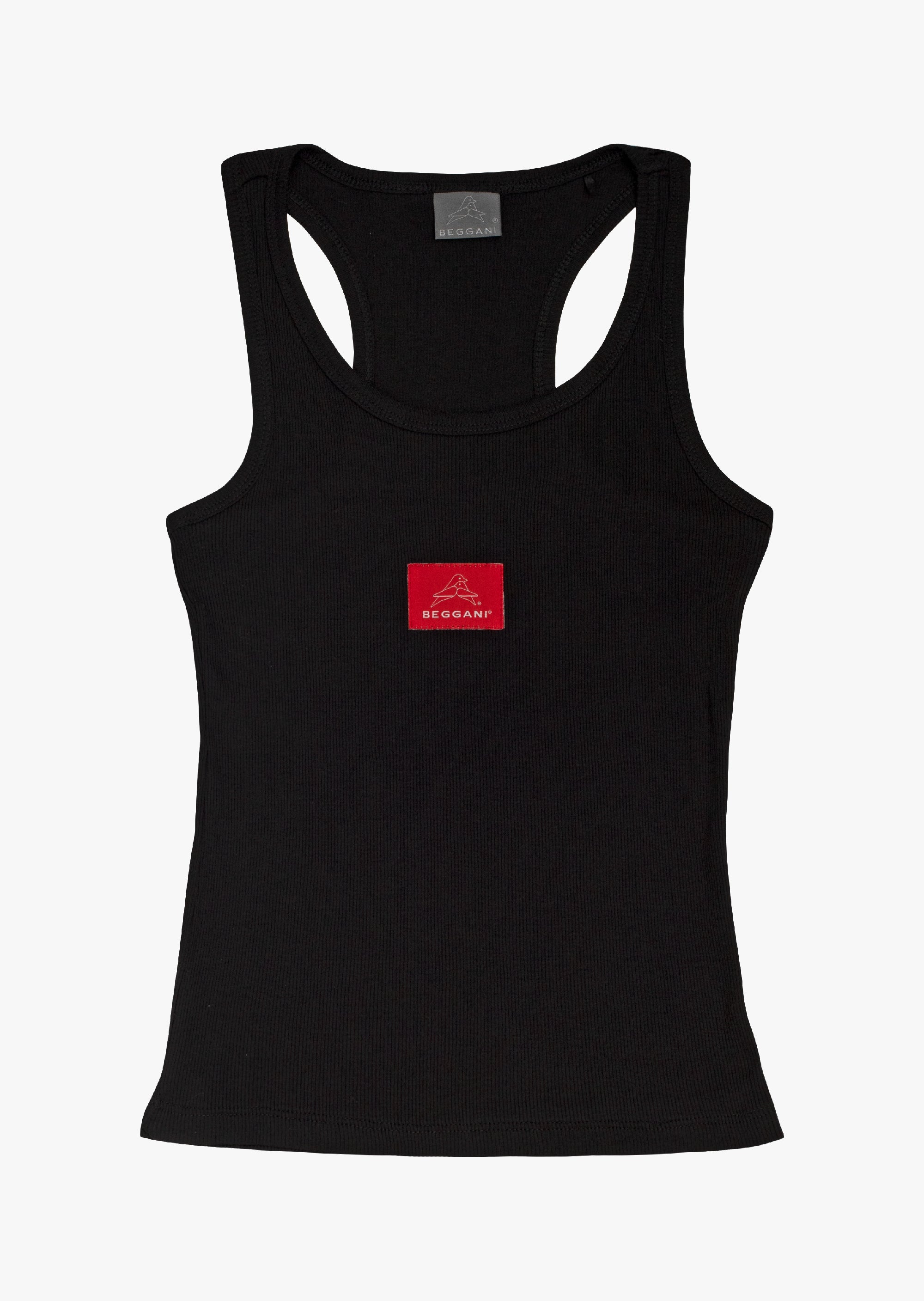 Tank top made of stretch cotton jersey with logo BEGGANI
